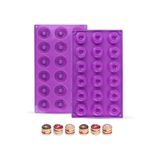 Tinky Winky Silikon Donut Kek Çikolata Kalıbı 18'li Çok Renkli