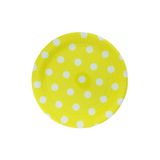 Tinky Winky Tabak Karton Makaron Tabak 23 Cm 8 Adet Sarı Puantiyeli