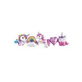 Tinky Winky Unicorn Konsept Folyo Balon - Balon Zinciri Seti - Zincir Balon Konsept Balon Unicorn