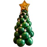 Tinky Winky Yeni Yıl Yılbaşı Christmas Balon Set Yılbaşı Ağacı Balon Zincir Çok Renkli