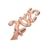 Tinky Winky Yılbaşı New Year Folyo Balon 2025 Yazılı Helyum Balon Rosegold76cm