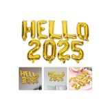 Tinky Winky Yılbaşı New Year Folyo Balon 2025 Yazılı Helyum Balon Seti HelloGold