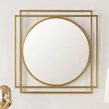 Tino Furniture Drax Gold Metal Dekoratif Dresuar Aynası