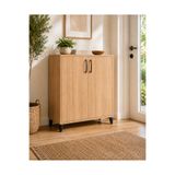 tino furniture Ebru Serisi Dekoratif Meşe Ayakkabılık 80 cm