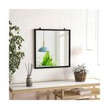 Tino Furniture Melody Siyah Metal Dekoratif Ayna 50x50