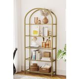 tino furniture Toronto Gold Metal Dekoratif Kitaplık Dresuar