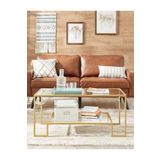 tino furniture Zlote Gold Metal Orta Sehpa