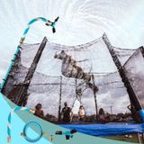 TINPOO Trambolin Sprinkler, Çocuklar için Ağ Dostu Trambolin Su Sprinkler, Trambolin için 360° Dönen Fıskiye, 5 Dakika Hızlı Kurulum Trambolin Aksesuarları, 10-15 ft Trambolin için, Mavi