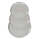 Tinsmith 3'lü Set Lüx Çelik Delikli Pizza Tepsisi 28-32-36
