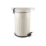 Tinsmith Living Vintage Çöp Kovası - Krem - 16 Lt