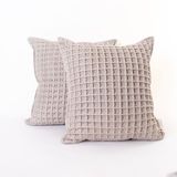 tintiminy - Yaylı Taş Kırlent Kılıfları Kanepe için Waffle Örgüsü, Oturma Odası Yastıkları 2'li Paket Dekoratif Taş Kırlent Kılıfı, Koltuk için Yastıklar (Taş, 18 X 45,7 cm)