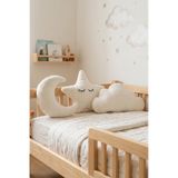 Tiny Feet Peluş Ay-Yıldız-Bulut 3'lü Yastık Seti, Sevimli Dekoratif Çocuk Odası Yastığı