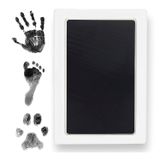Tiny Gifts Bebek El İzleri ve Ayak İzleri için Temiz Dokunmatik Mürekkep Pedi - Mürekkepsiz Bebek El ve Ayak Damgası - Bebekler İçin Güvenli, Cilde Dokunmaz - Mükemmel Aile Hafızası veya Hediyesi - Siyah Baskı