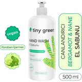 Tiny Green El Sabunu 500 ml Bergamot & Nane Kokusuyla Besleyici Vegan Formül Cilt Rahatlatıcı