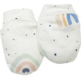Tiny Lamb Rainbow Bebek Eldiveni %100 Pamuk 2 Takım - Beyaz