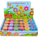 Tiny Mills 24 Adet Bahar Çiçekleri Kelebek Stampers Çocuklar için Bahçe Doğum Günü Partisi Çay Partisi İyilik Periler Parti İyilik Pinata Dolgu Malzemeleri Goody Bag Stuffers Sınıf Ödülleri Karnaval