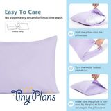 Tiny Plans Lastikli Bebek Çarşaf Yastık Kılıfı Takımı %100 Pamuk(2 Adet Çarşaf 2ADET Yastık Kılıfı) - Pembe - Lila - 90 x 190 cm