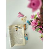 Tiny Stories TR Mıknatıslı Kitap Ayracı - Kelebek Temalı-2 6 Adet - Magnetic Bookmark Page Marker