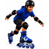 Tiny Toys Işıklı Ayarlanabilir Çocuk Pateni M Beden (34-37,) Abec-7 Rulmanlı 4 Tekerlekli Inline Paten Mavi
