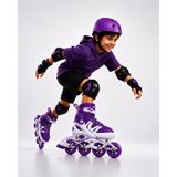 Tiny Toys Işıklı Ayarlanabilir Çocuk Pateni m Beden ( 34-37) Abec-7 Rulmanlı 4 Tekerlekli Inline Paten | Pembe / Mor / Kırmızı / Mavi / Siyah