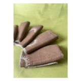 Tiny Wood %100 Pamuk Müslin Bebek Ağız Mendili – 5'Li Set (25X 25Cm) Kahve