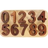 Tiny Wood Ahşap Ceviz Sayılar ve Tablası - Renkli