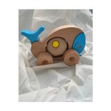 Tiny Wood Ahşap Oyuncak Balina Sevimli Mavi Balina Bebek Ve Çocuk Oyuncağı