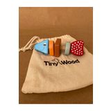 tiny wood Doğal Ahşap Balık Çıngırak – El Yapımı, Montessori Uyumlu Bebek Oyuncağı