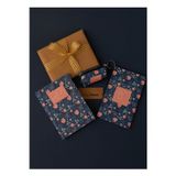 Tiny Wood Kadın Hediye Seti – Defter, Anahtarlık Ve Çanta Organizer | Desenli Deri Kapaklı Defter