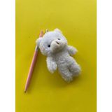 Tiny Wood Kawaii Ayıcık Figürlü 0.7 Uçlu Versatil Kalem | Sevimli Peluş Anahtarlıklı Okul Yazı Kalemi - Pembe