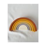 Tiny Wood Waldorf Ahşap Gökkuşağı 6 Lı Kahve Rengi 6'lı Gökkuşağı