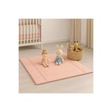 tinylamb Bebek Oyun Matı - Çocuk Oyun Matı Somon Renk - Katlanabilir ve Yıkanabilir Oyun Matı 75x100cm