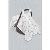 tinylamb Unicorn Fish - Pamuk Müslin Puset Örtüsü 75x100 - 0-6 Aylık