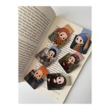 tinystoriestr Chibi Sanatçılar Serisi Mıknatıslı Kitap Ayracı Seti 6 Adet