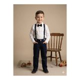 tinytrends Erkek Bebek&Çocuk Desenli Salopet Takım Elbise