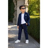 tinytrends Erkek Çocuk Cotton Spor Takım Elbise Bayramlık/düğün/özel Gün - 3 Yaş - Lacivert