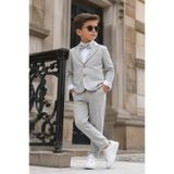 tinytrends Erkek Çocuk Premium Casual Ceketli Papyonlu Takım Elbise Düğün/Bayramlık