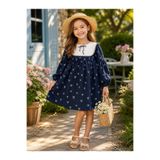 tinytrends Kız Çocuk Classy Yaka Detaylı Elbise Bayramlık