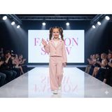 tinytrends Kız Çocuk Double Ceket Pantolon 2'li Takım Elbise - 6 Yaş - Pudra