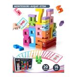 Tinyup Montessori Ahşap Sayı Blokları | Okul Öncesi Eğitici Matematik Oyuncağı, STEM, Motor ve Zeka Gelişim