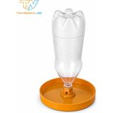 TinyWorks 3d Otomatik Kedi ve Köpek Su Kabı 2 Litre | 3D Baskı Pet Su Pınarı | Yerçekimi Sistemli Su Kabı | TINYWORKS_3D