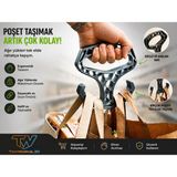 TinyWorks 3d Poşet Taşıma Aparatı – Taşıma Aparatı Çok Amaçlı Market Pazar Poşet Taşıma Aparatı Poşet Tutucu Taşıma Kiti - 2
