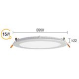 Tio 210505 15W 6500K IP40 Led Panel Spot Armatür