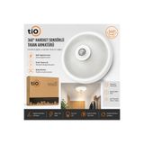 Tio 360° Hareket Sensörlü Tavan Armatürü Cam Kapaklı Sac Gövde E27 Duylu