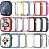 Tiorecime Apple Watch Serisi 9/8/7 için 20'li Paket Kılıf, Temperli Cam Ekran Koruyucu, Darbeye Dayanıklı Sert PC Koruyucu Kapak, iWatch S9 S8 S7 45 mm ile Uyumlu Çok Yönlü Tampon