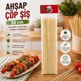 Tios Shop Krm Ahşap Çöp Şiş 30CM 46PCS (5047) Krm