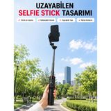 Tios Shop Krm Aı Takipli Gimbal Selfie Stick 360° Otomatik Yüz Takibi Bluetooth Kumandalı Uzayabilir Tripod