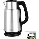 Tios Shop Krm Çelik - Sürahi Model Kettle Elektrikli Su Isıtıcısı Paslanmaz Çelik Gizli Rezistans 3
