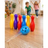 Tios Shop Krm Çocuk Bowling Seti Renkli Top ve 6 Kuka Içeren Eğitici Oyun Krm