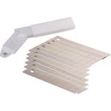 Tios Shop Krm Maket Bıçağı - Falçata Ağzı - Yedeği Kalın 18MM - 100 Adet Krm - Çok Renkli